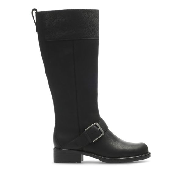 Clarks Womens Orinoco Jazz Knee High Boots Black | USA-8956147